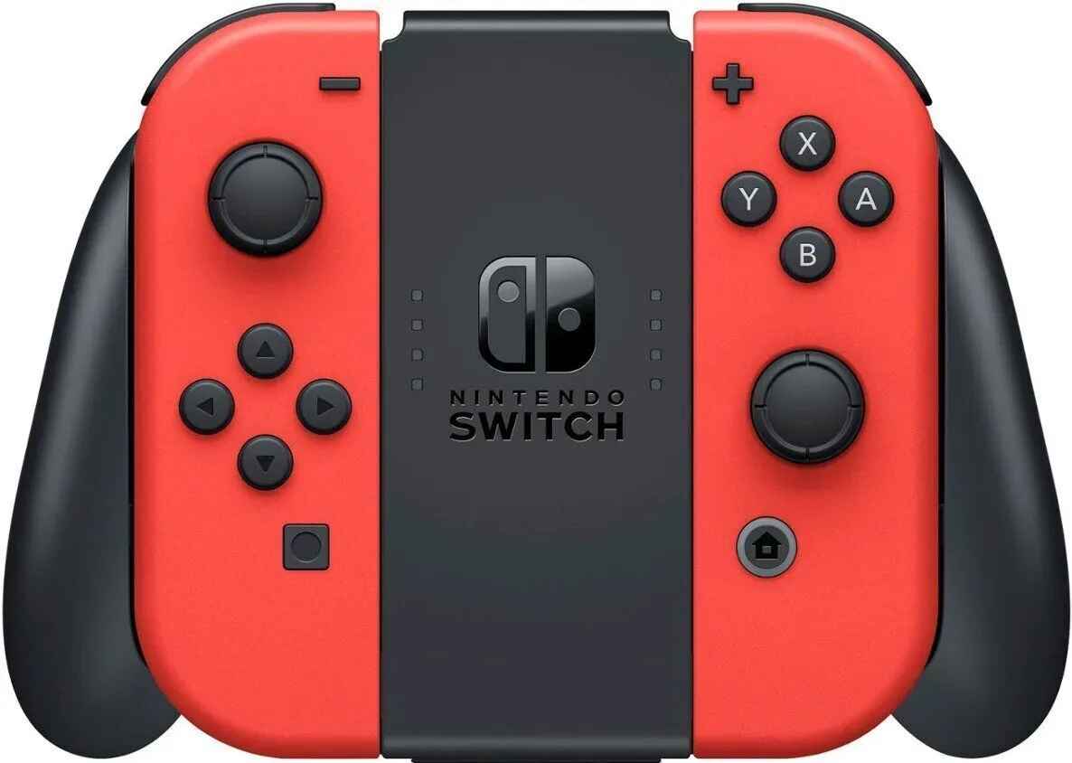 Прошитая Nintendo Switch OLED Mario Edition +100Игр +MicroSD 512GB — Ракурс 4 Прошитая Nintendo Switch OLED Mario Edition +100Игр +MicroSD 512GB — Фото 4 в Gameshop24