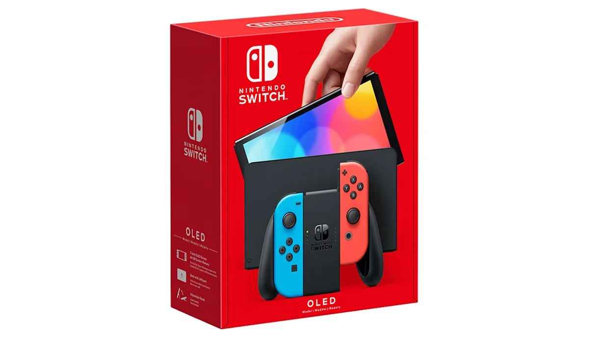 Прошитая Nintendo Switch Oled Neon +15Игр +MicroSD 64GB — Ракурс 2 Прошитая Nintendo Switch Oled Neon +15Игр +MicroSD 64GB — Фото 2 в Gameshop24