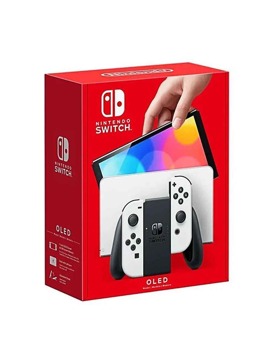Прошитая Nintendo Switch Oled White +100 Игр +MicroSD 512GB — Ракурс 2 Прошитая Nintendo Switch Oled White +100 Игр +MicroSD 512GB — Фото 2 в Gameshop24